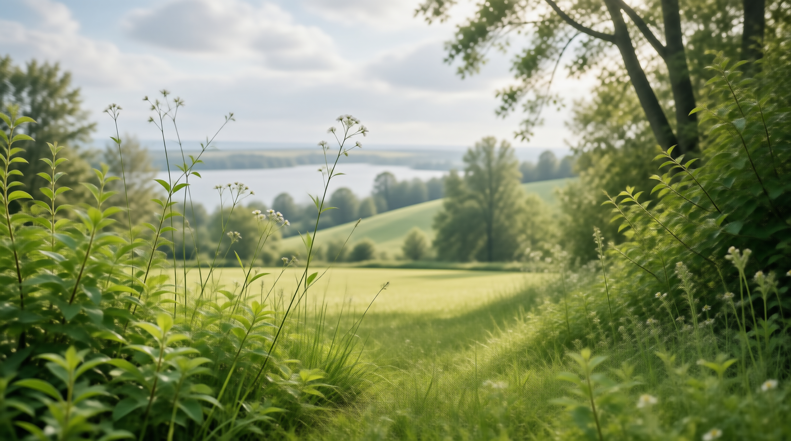 Serene Meadow Lake View