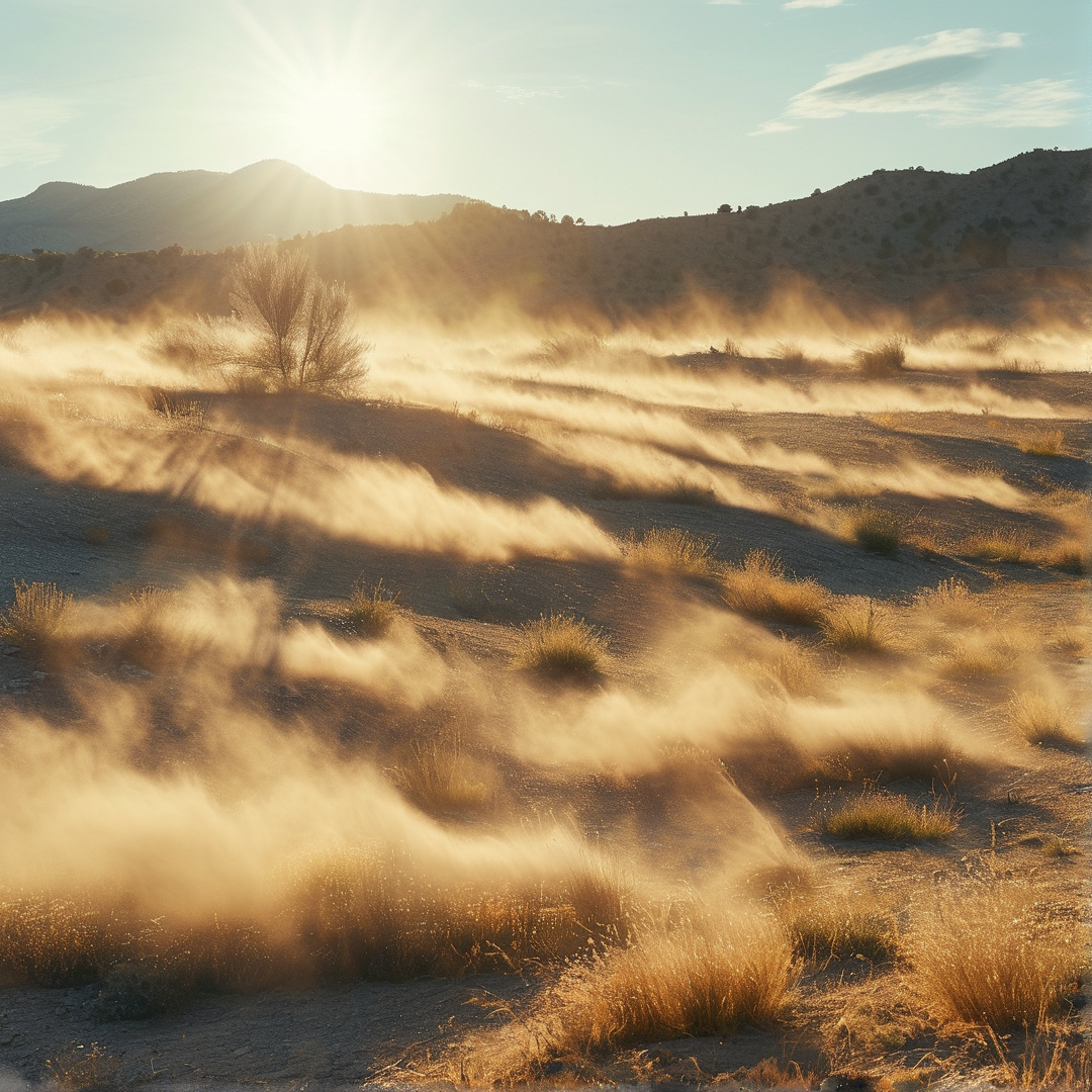 Golden Hour Dust Storm