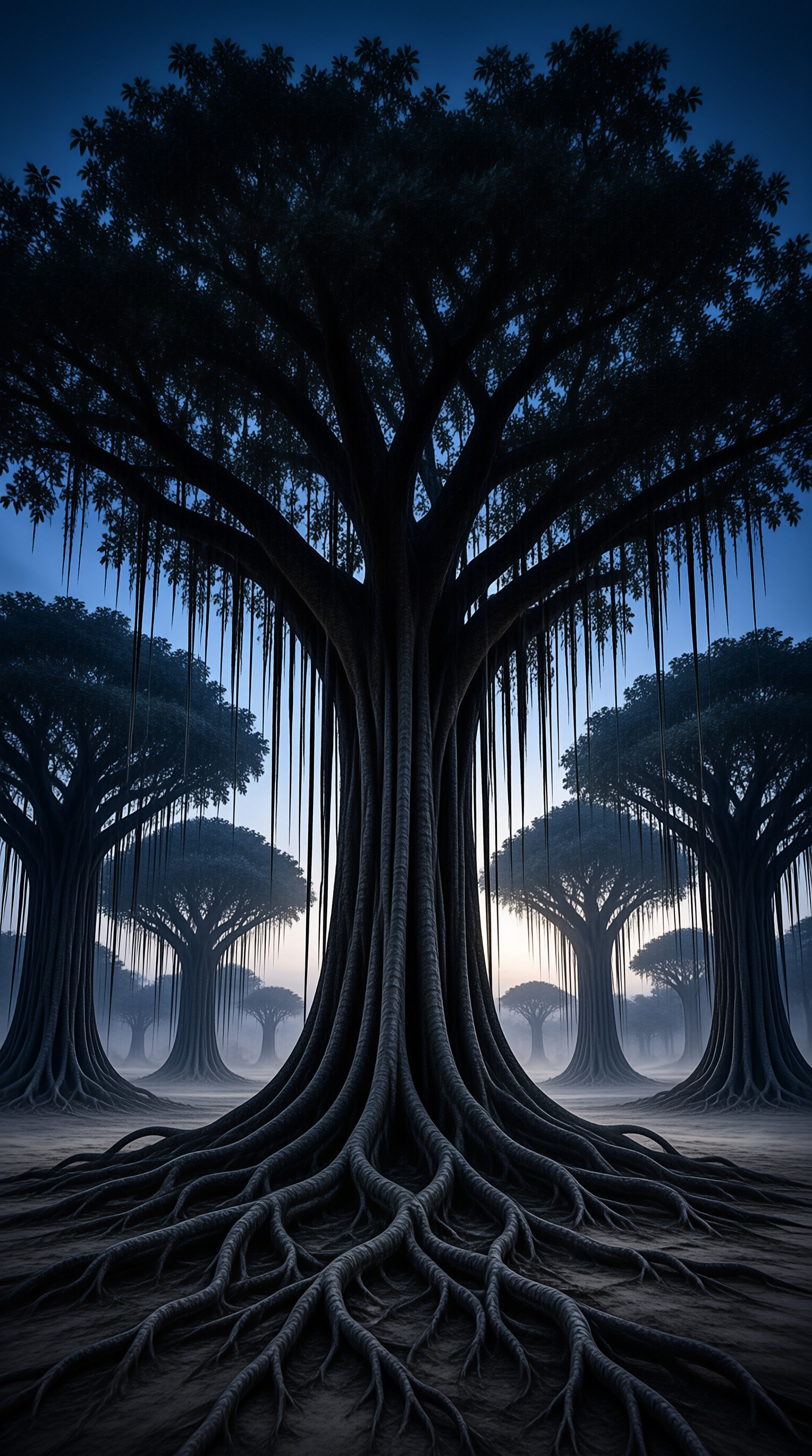 Ancient Tree in Twilight