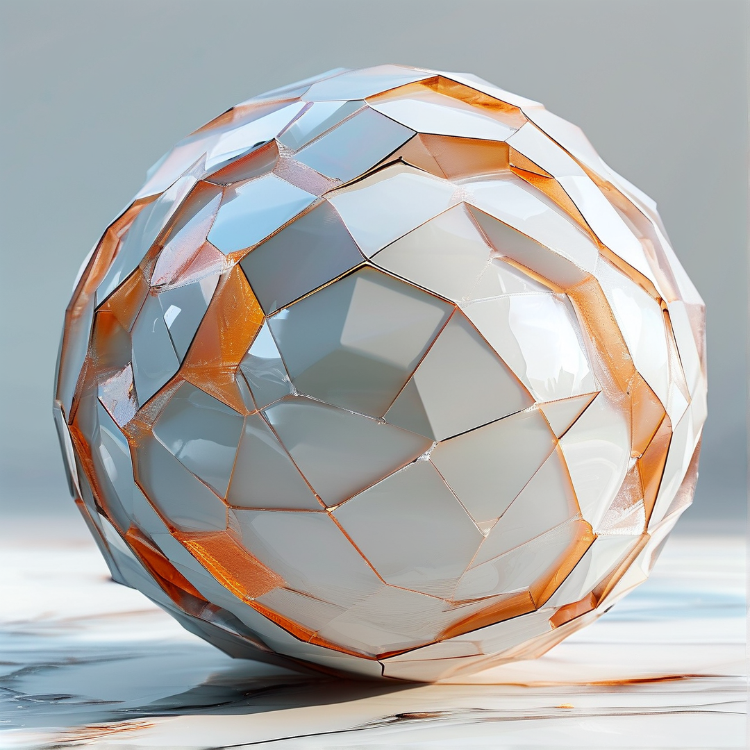 Faceted Crystal Sphere