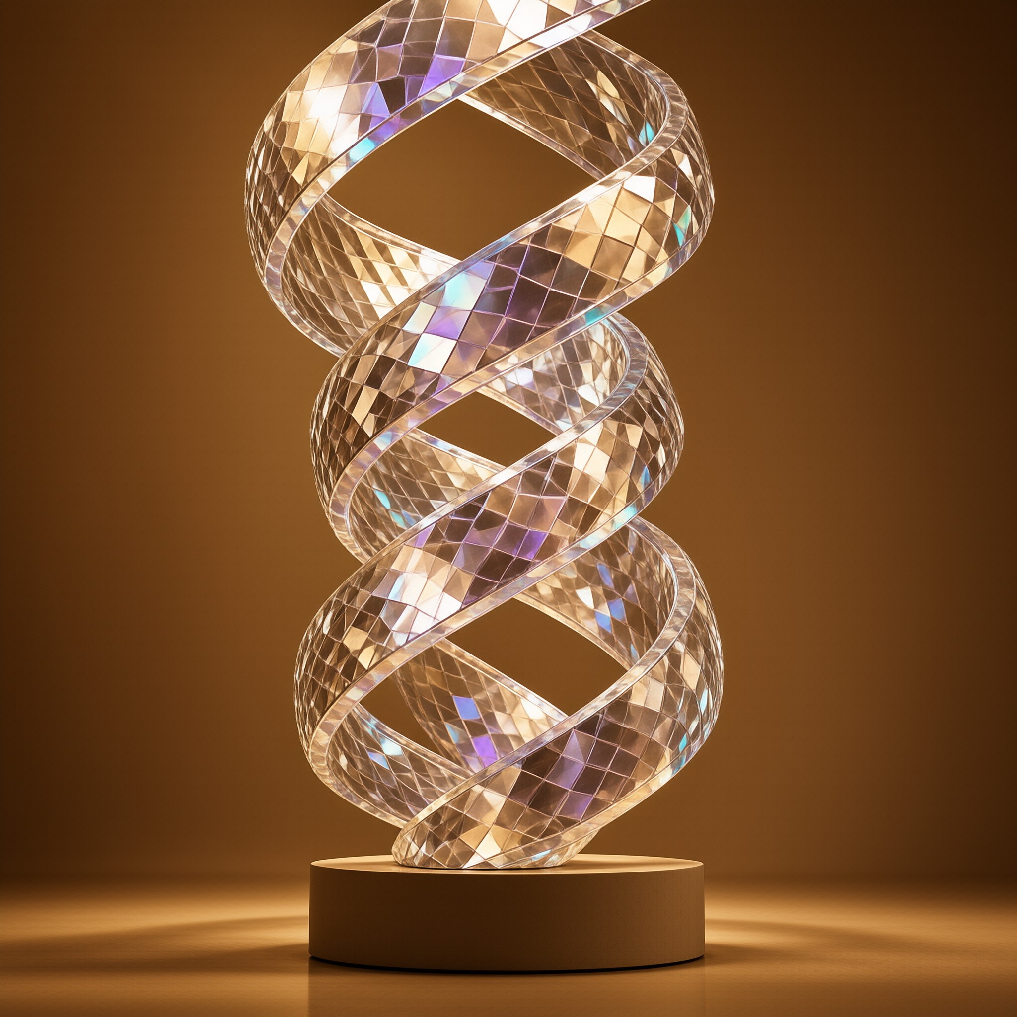 Faceted Crystal Spiral