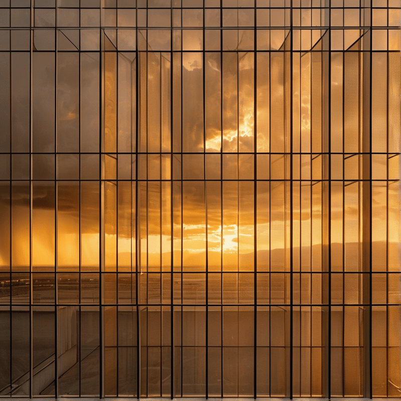 Golden Sunset Reflection