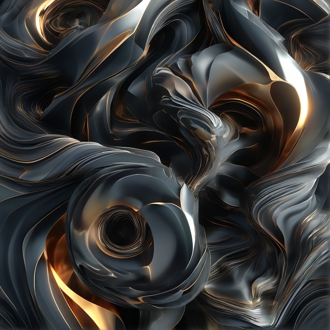 Abstract Liquid Metal Swirl