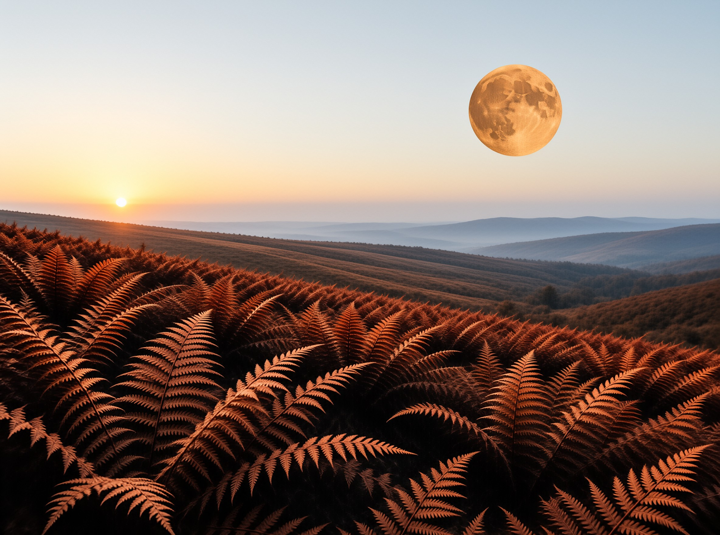 Golden Landscape at Twilight