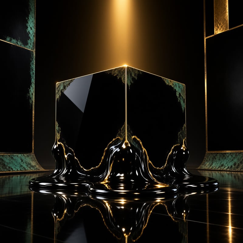 Melting Black Crystal