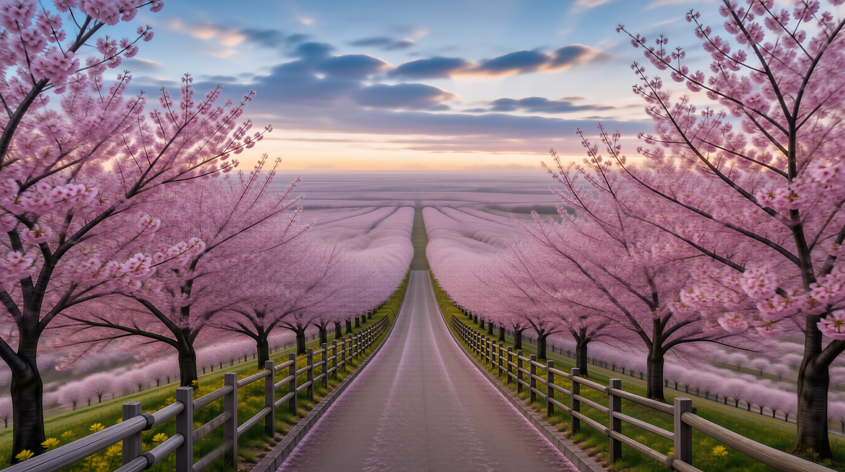 Cherry Blossom Tunnel Road