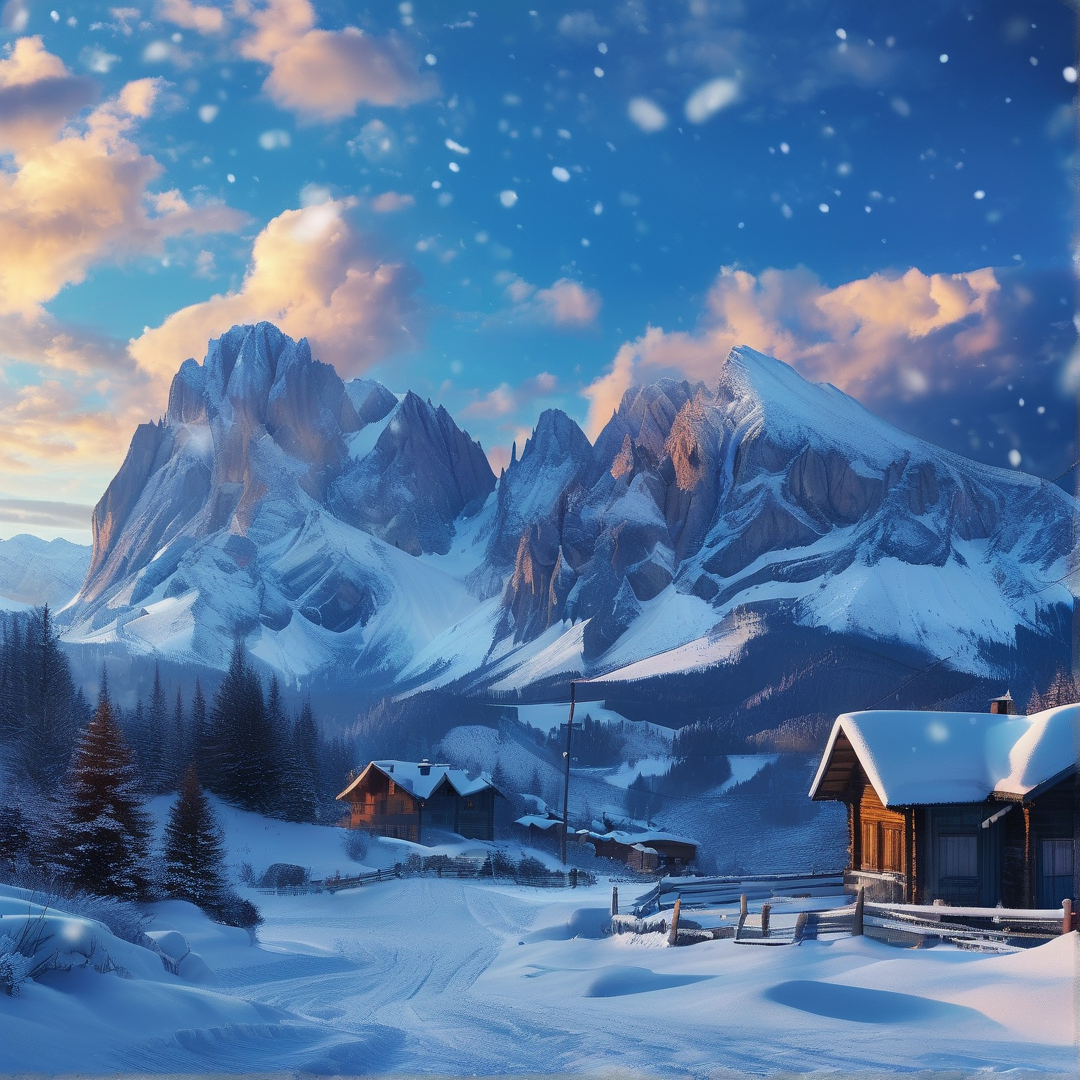 Snowy Mountain Village