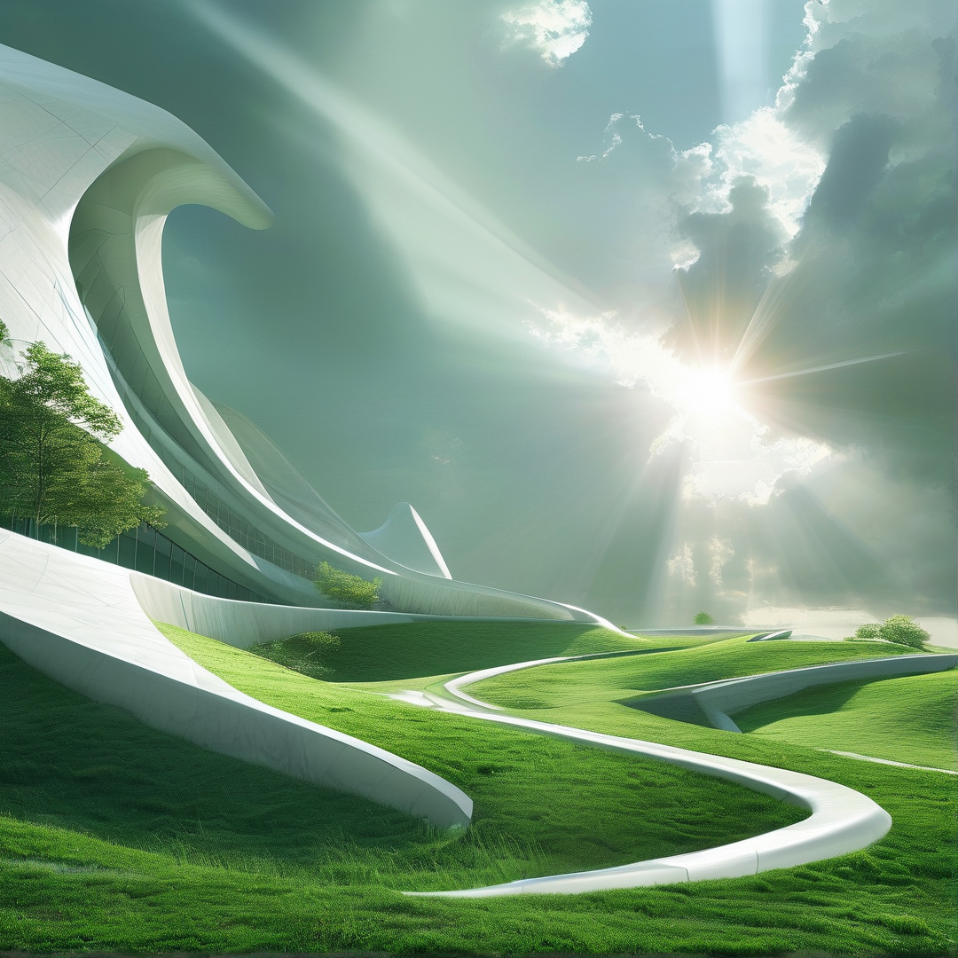 Futuristic White Structure