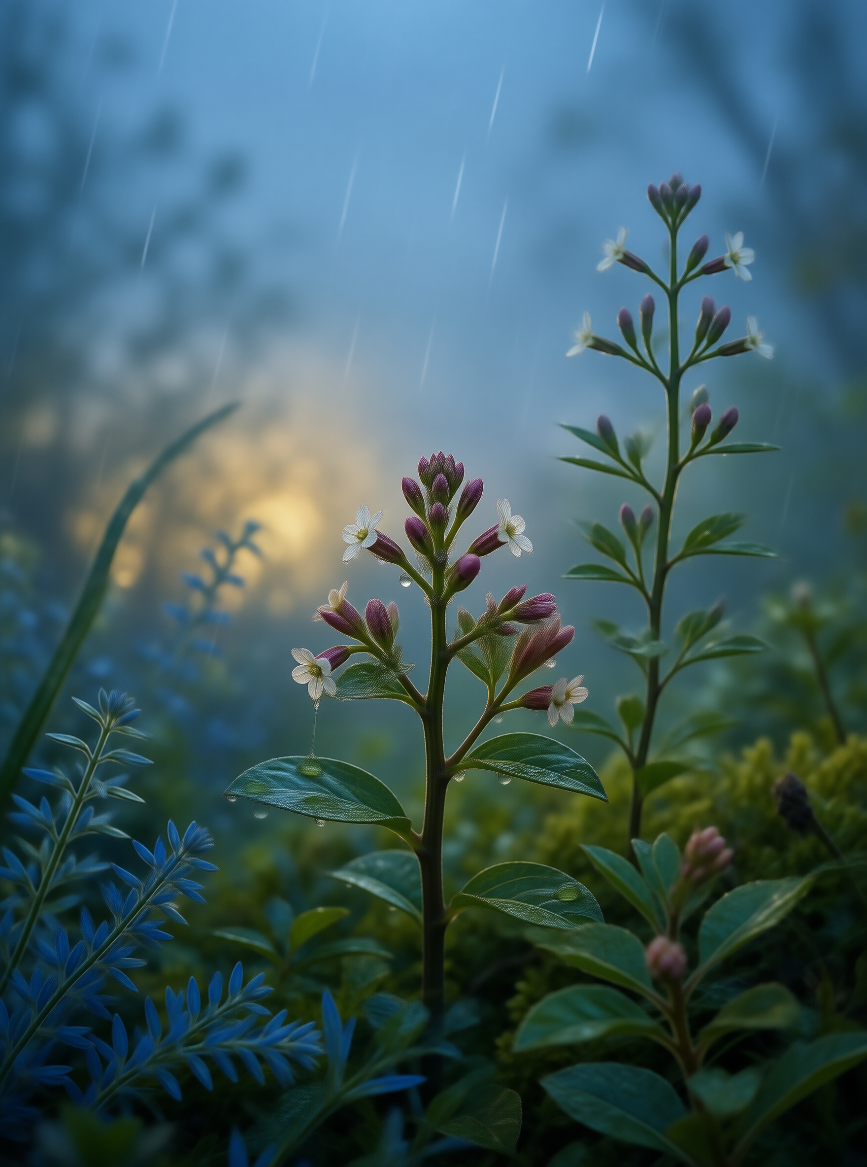 Flowers in the Rain