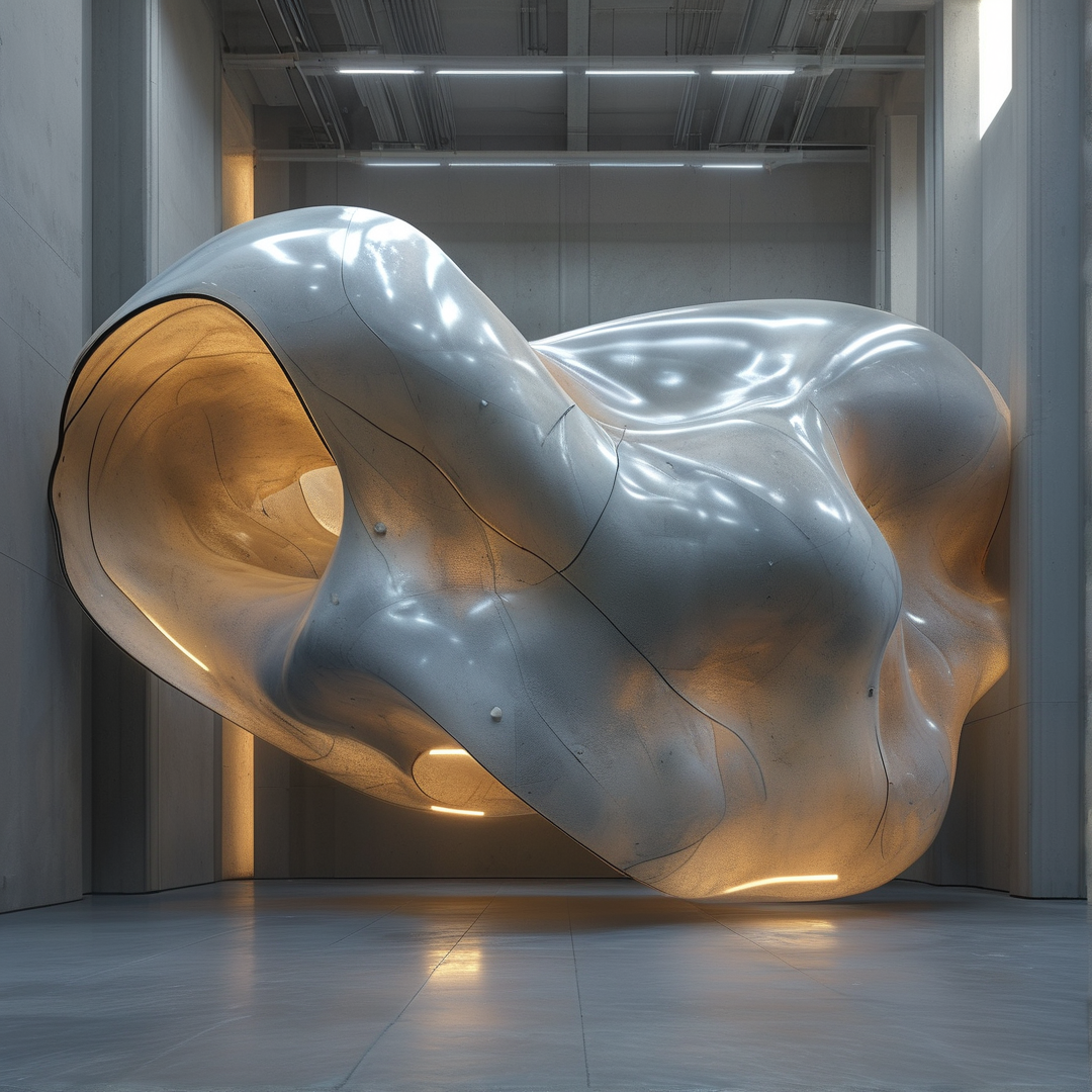 Abstract Metallic Sculpture