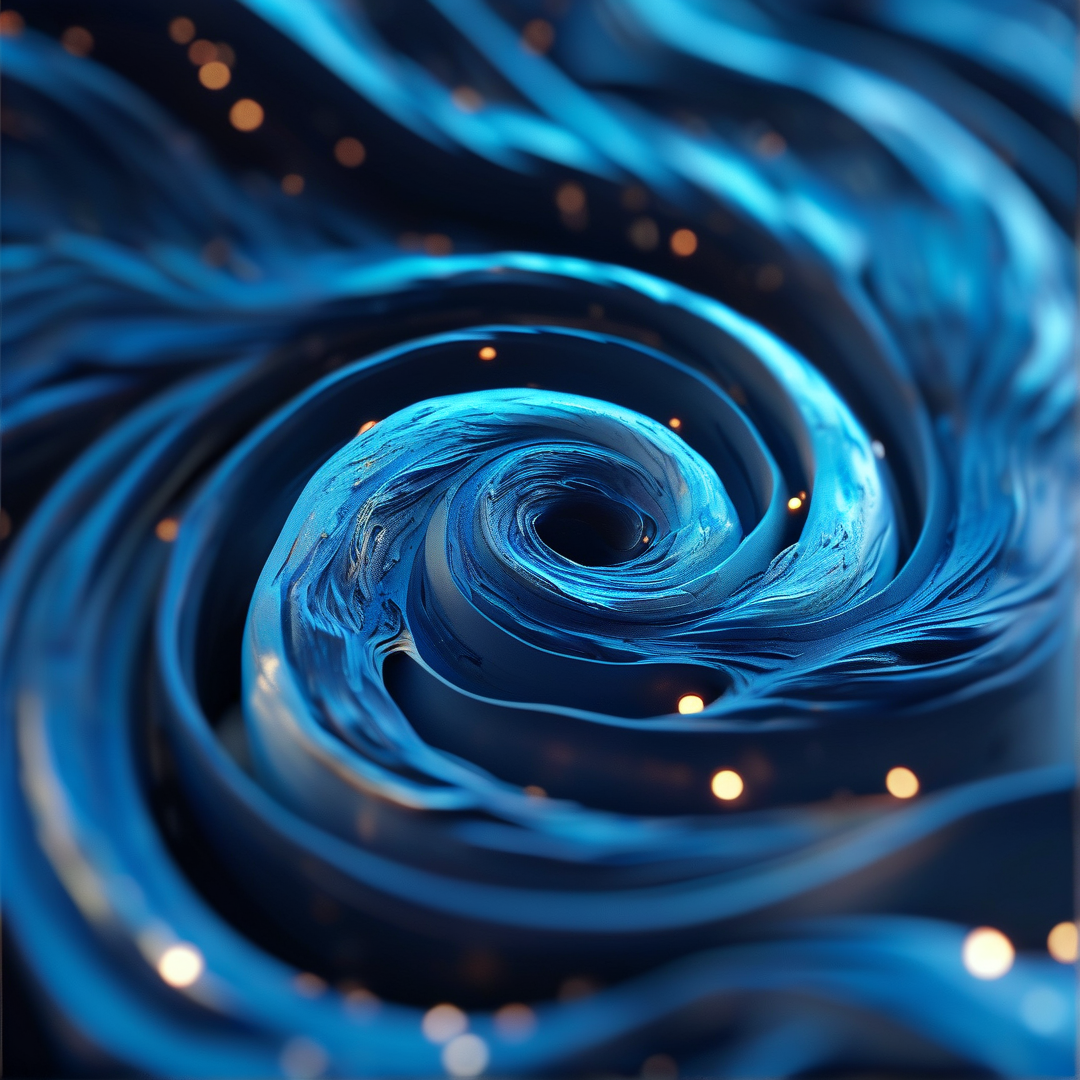 Abstract Blue Vortex
