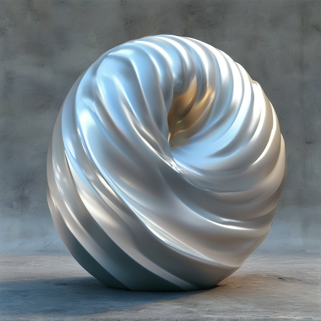 Metallic Spiral Object