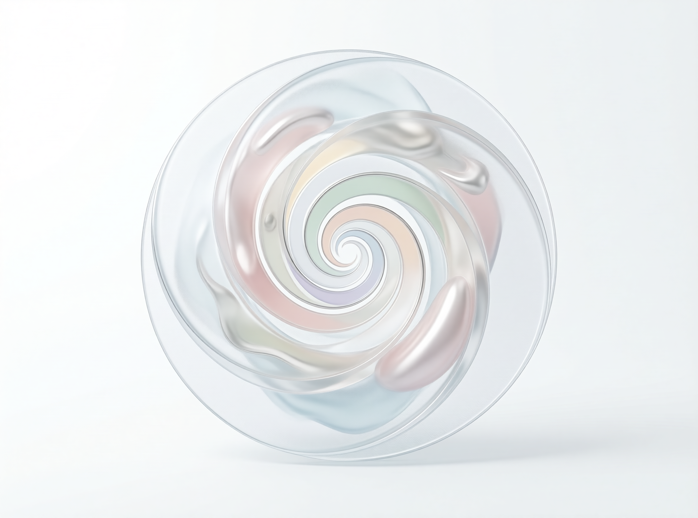 Abstract Pastel Spiral Swirl