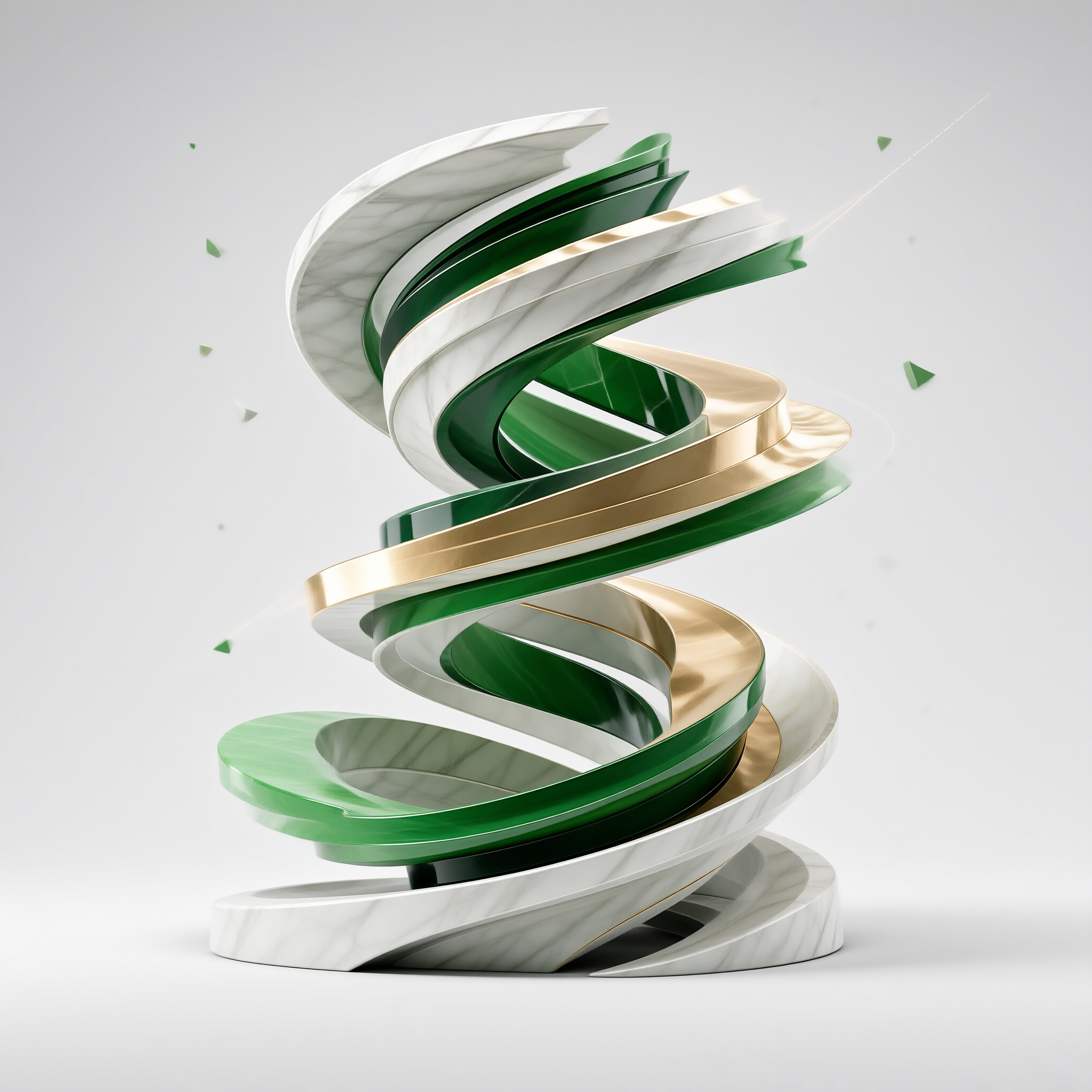 Abstract Spiral Sculpture