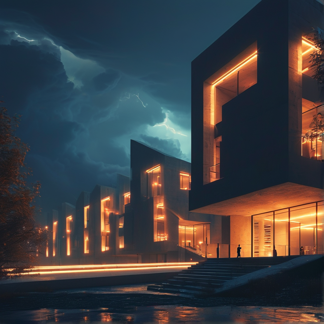 Stormy Modern Architecture