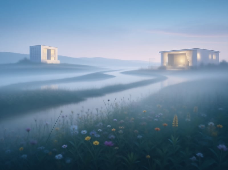 Misty Modern Architecture