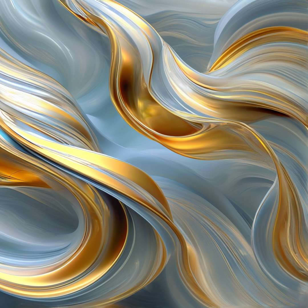 Abstract Gold and Silver Flow