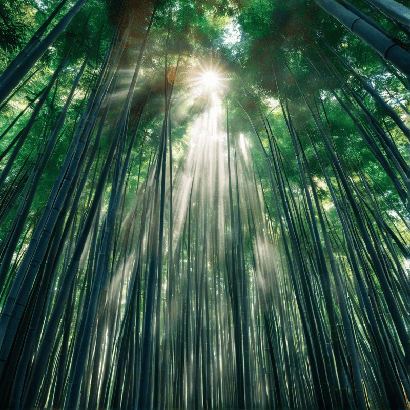 Bamboo Forest Sunlight