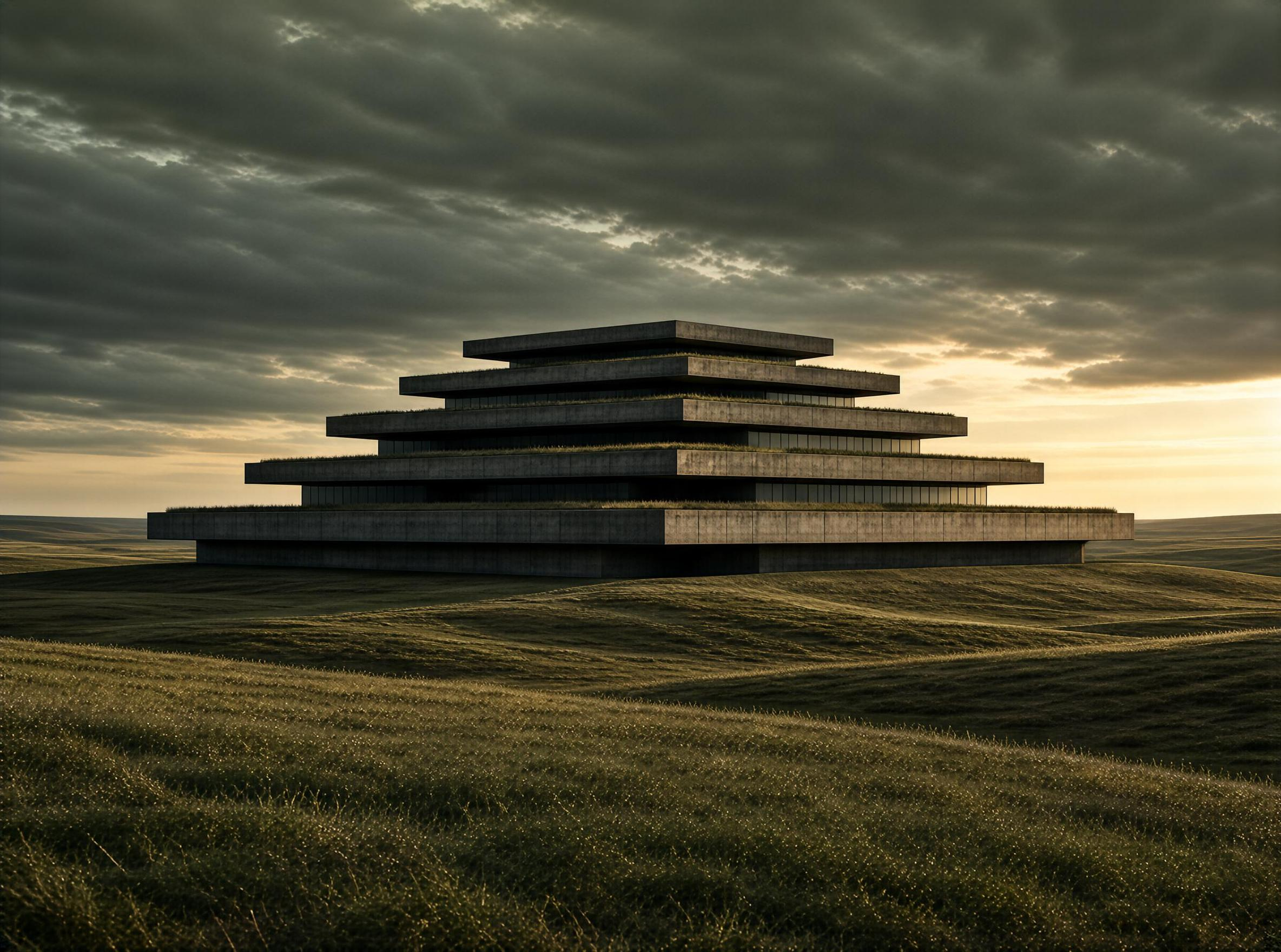 Tiered Concrete Structure