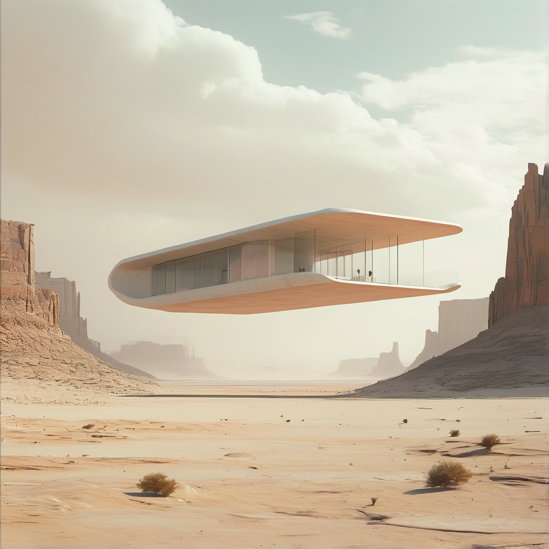 Floating Desert House
