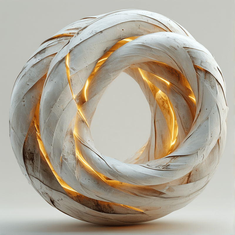 Twisted White Sculpture