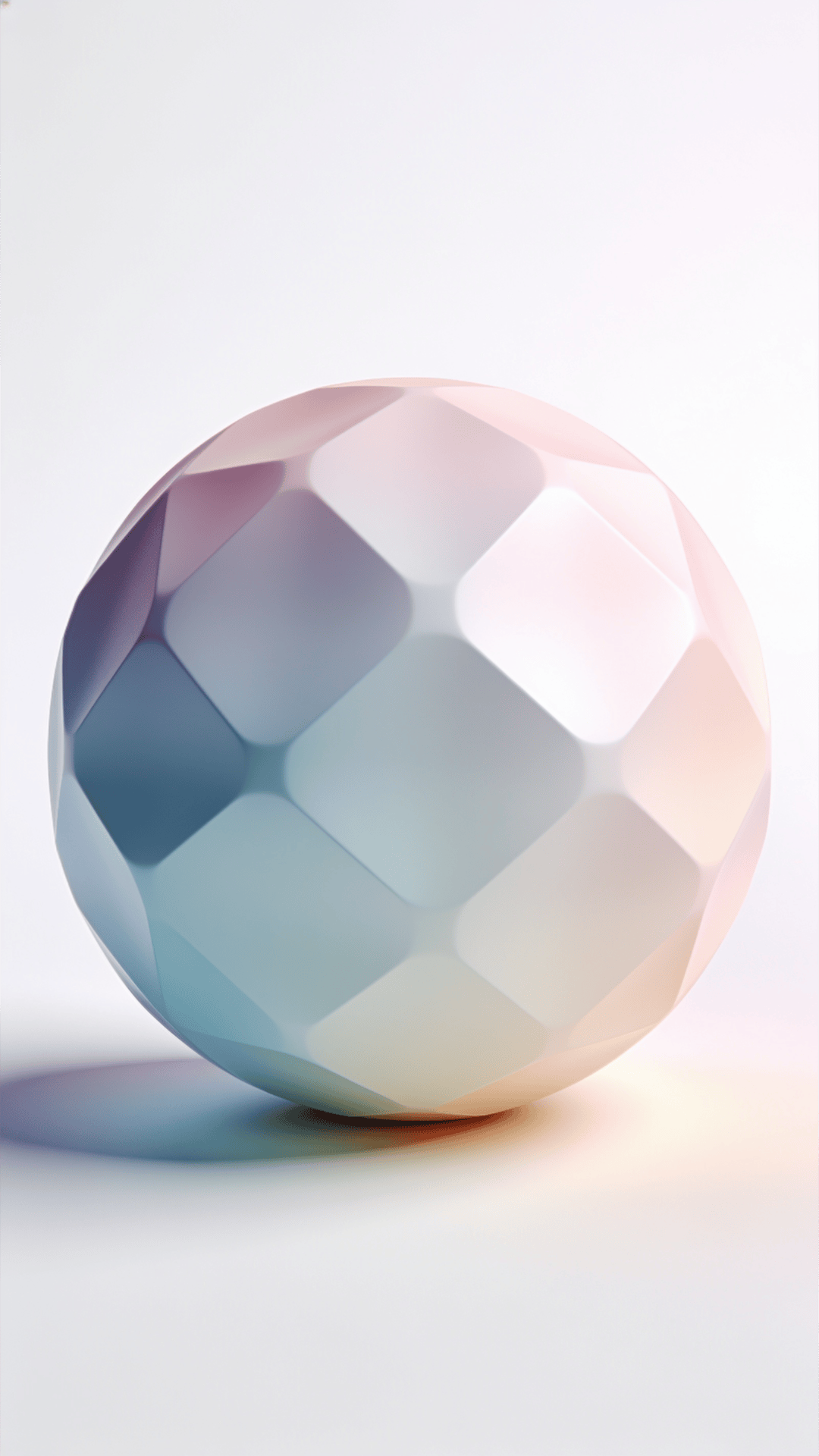 Pastel, Futuristic Geometric Sphere