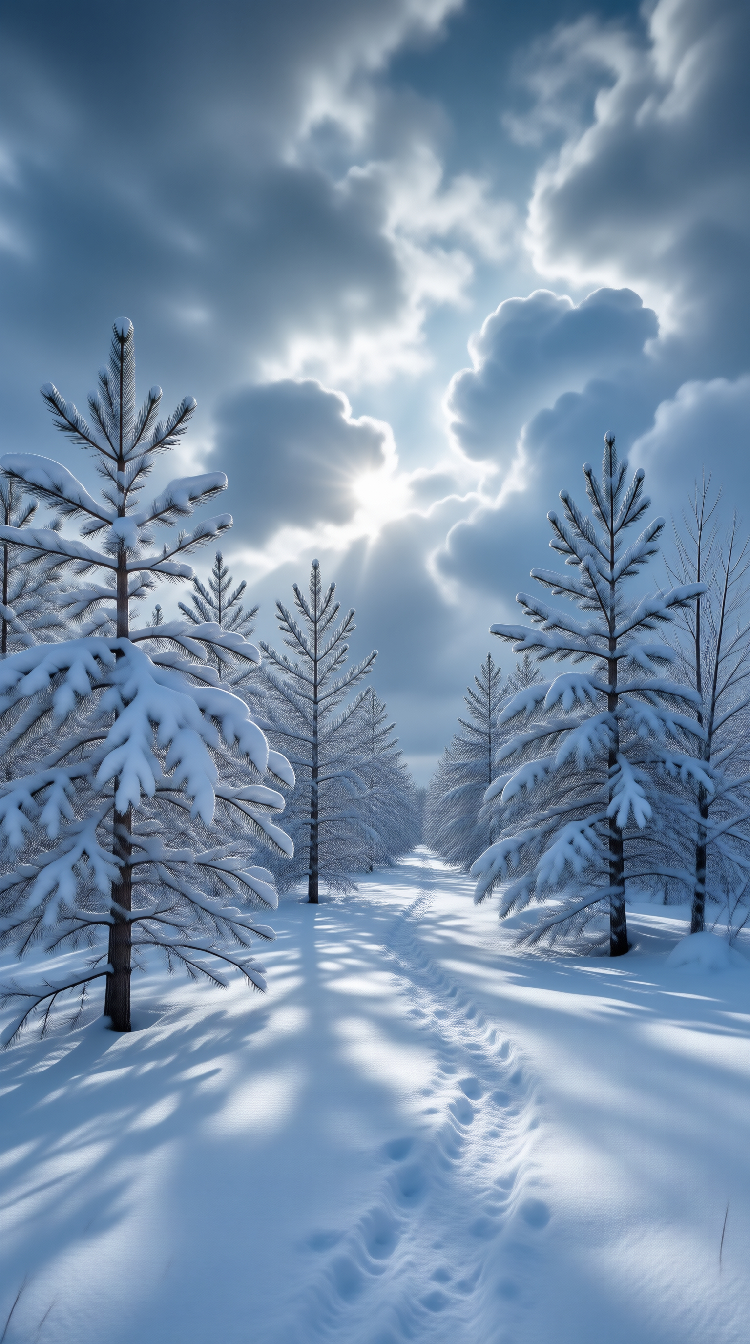 Winter Forest Scene