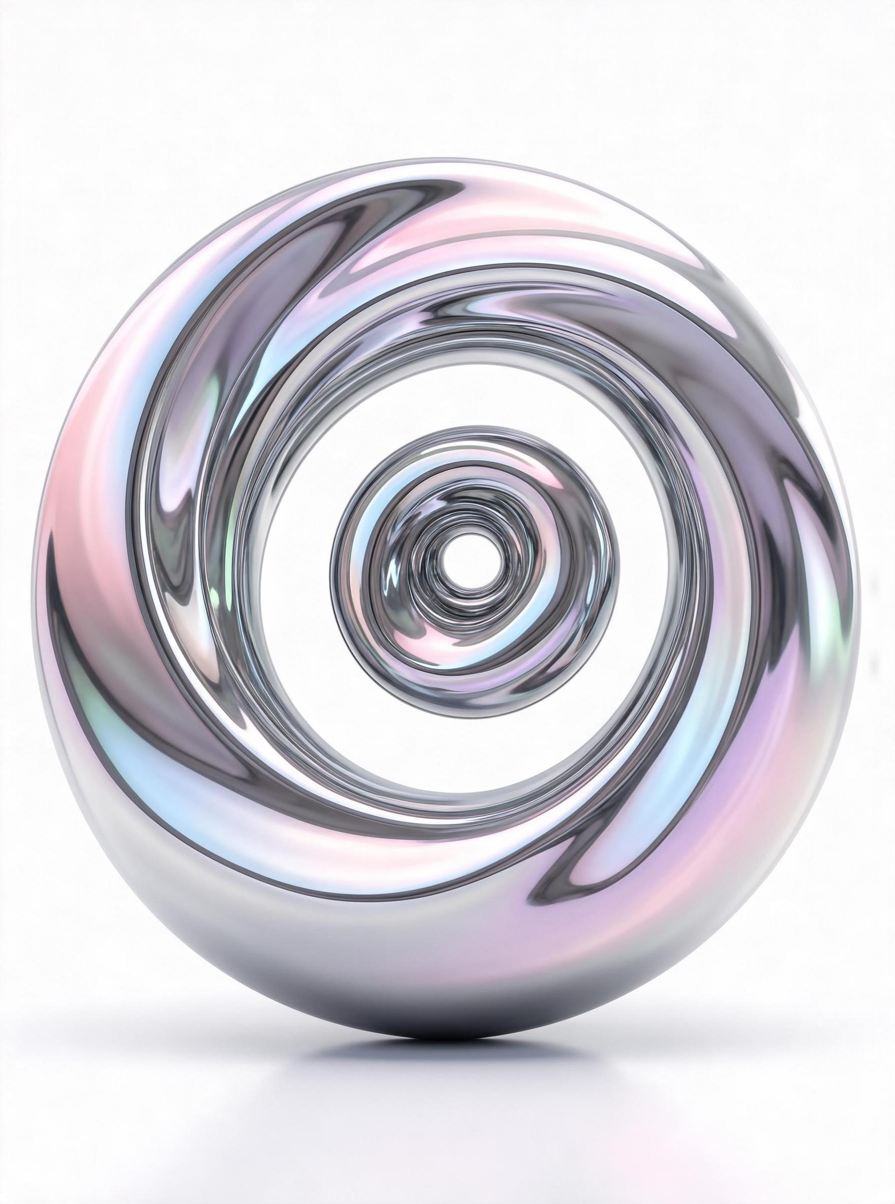 Iridescent Metal Spiral