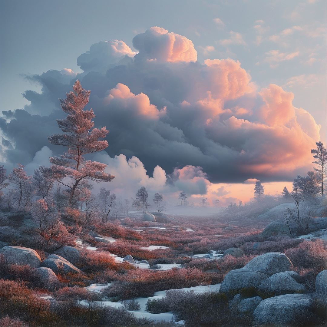 Frozen Mountain Dawn