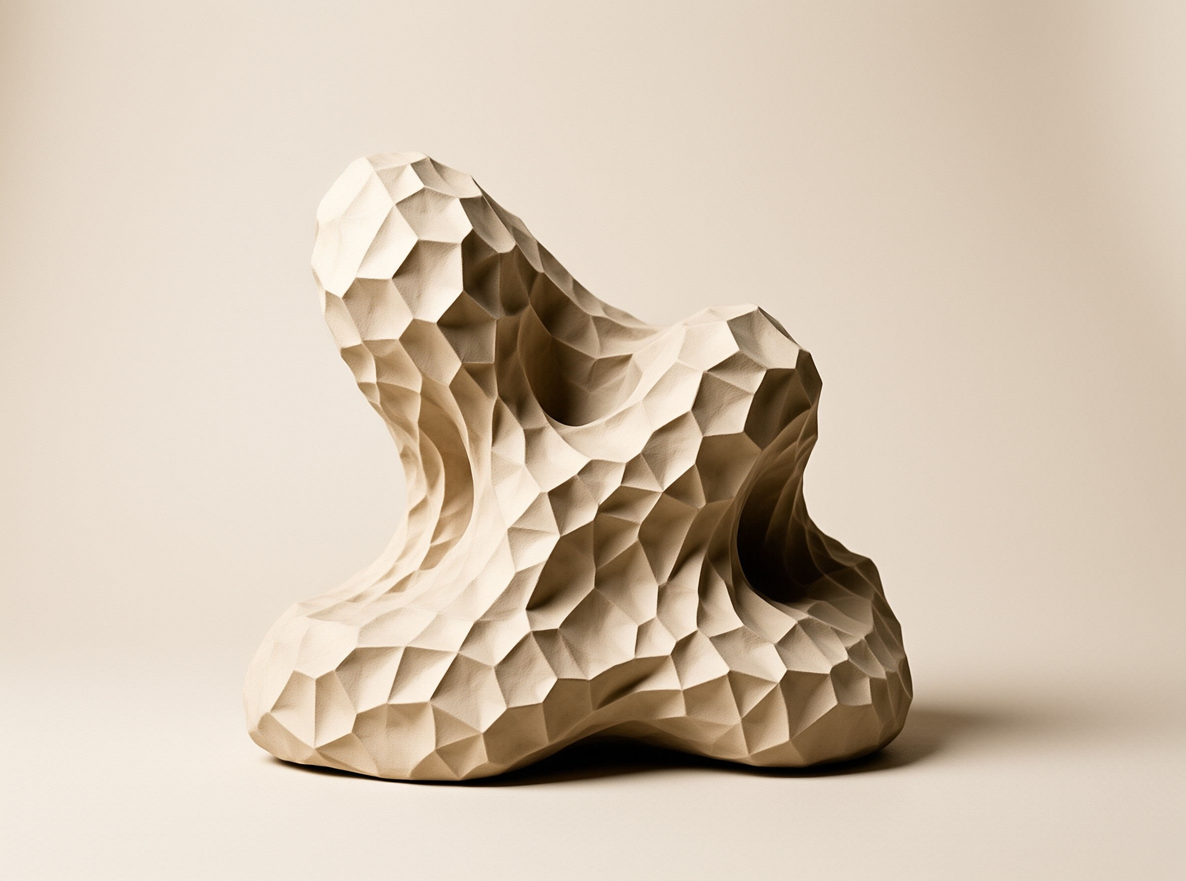 Abstract Low Poly Sculpture