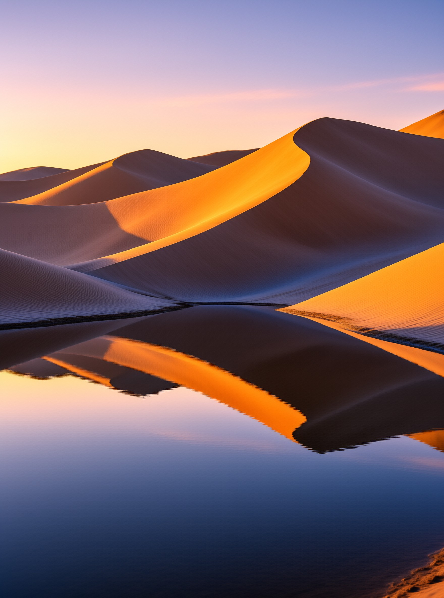 Desert Dunes Reflection