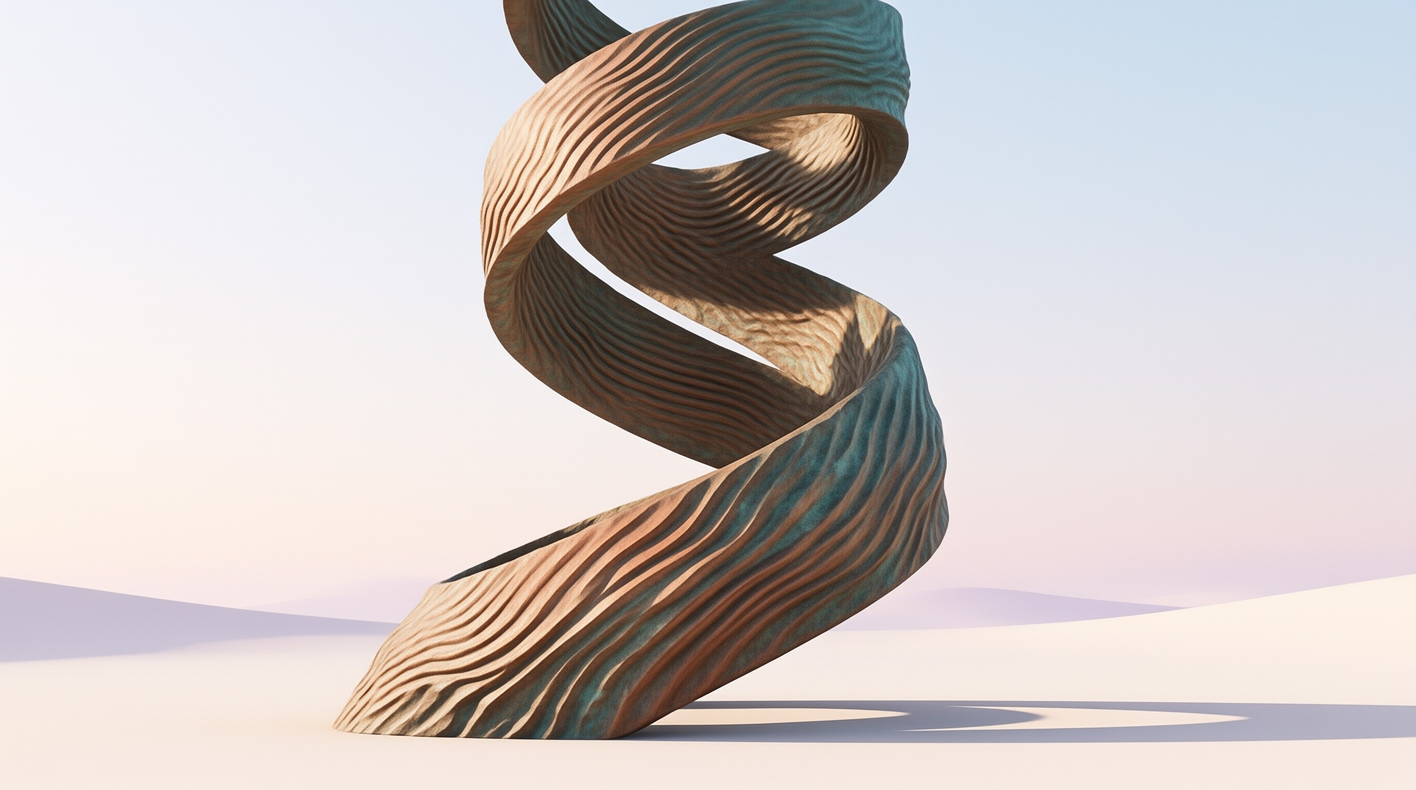 Abstract Spiral Sculpture