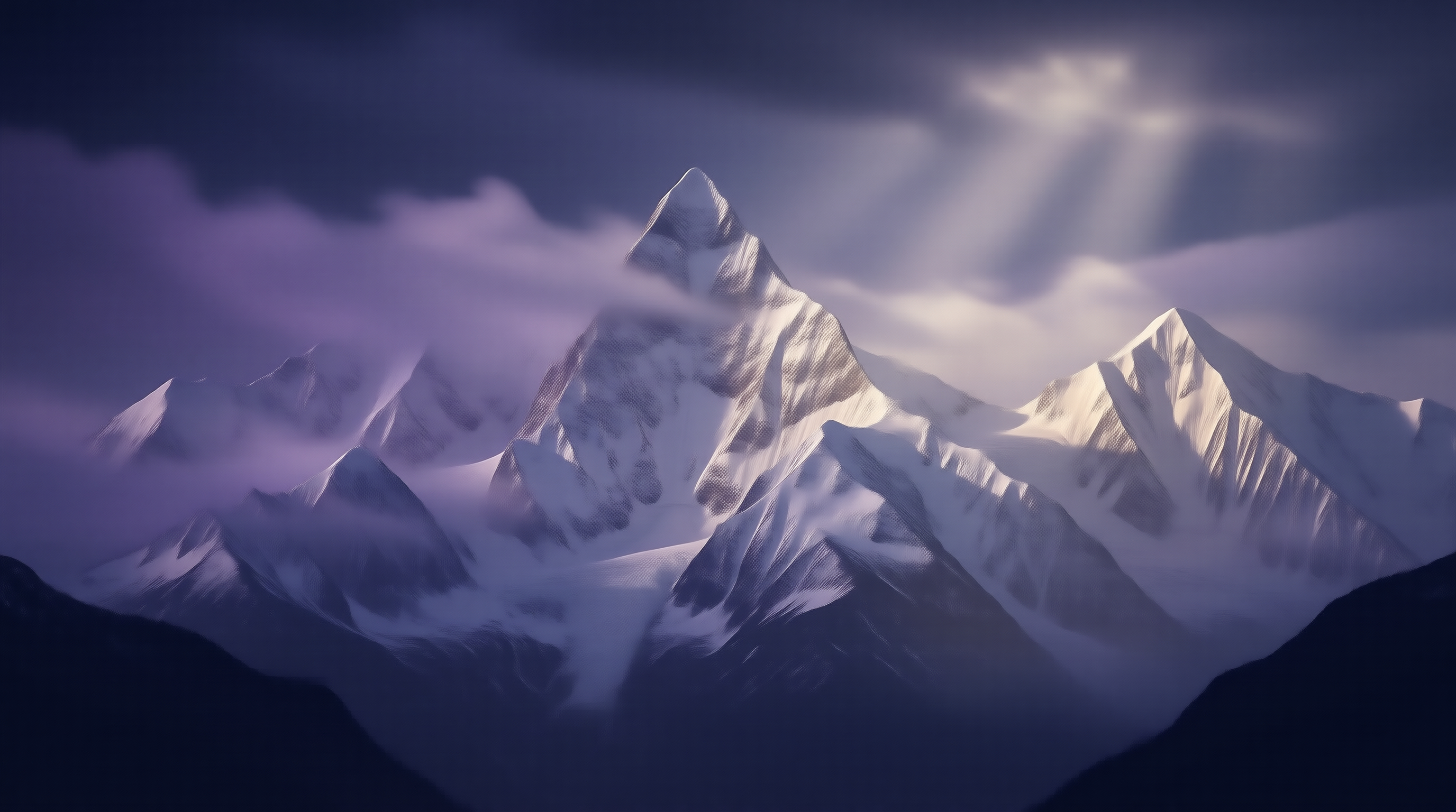 Majestic Snowy Mountain