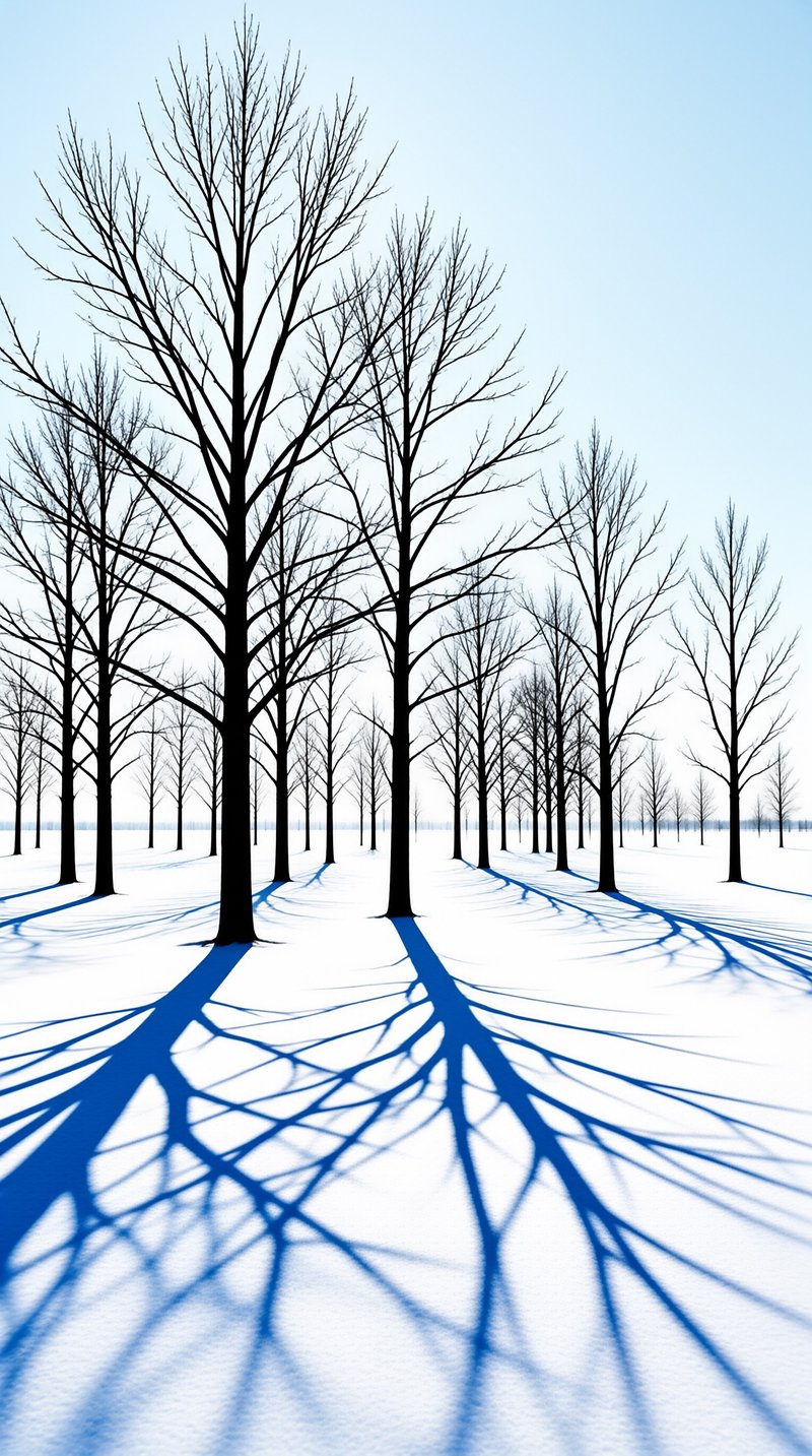 Winter Forest Shadows