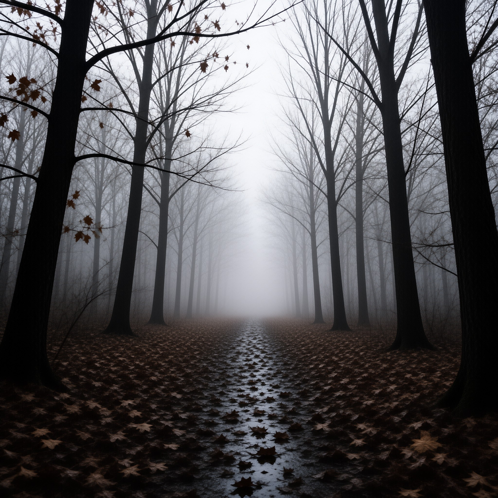 Misty Forest Path