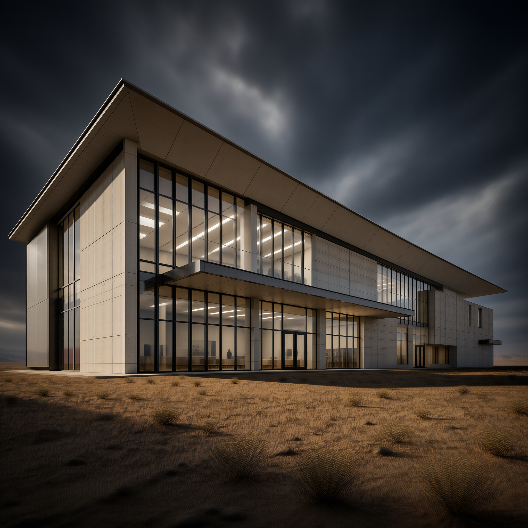 Modern Desert Building