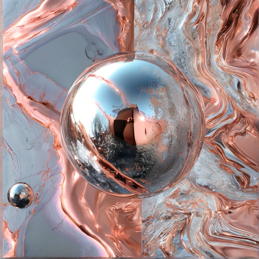 Liquid Metal Abstract Art