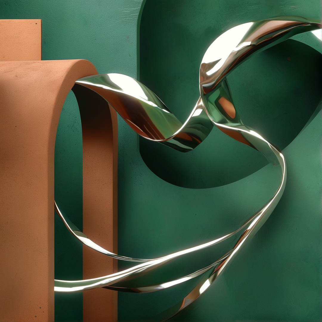 Abstract Metallic Flow