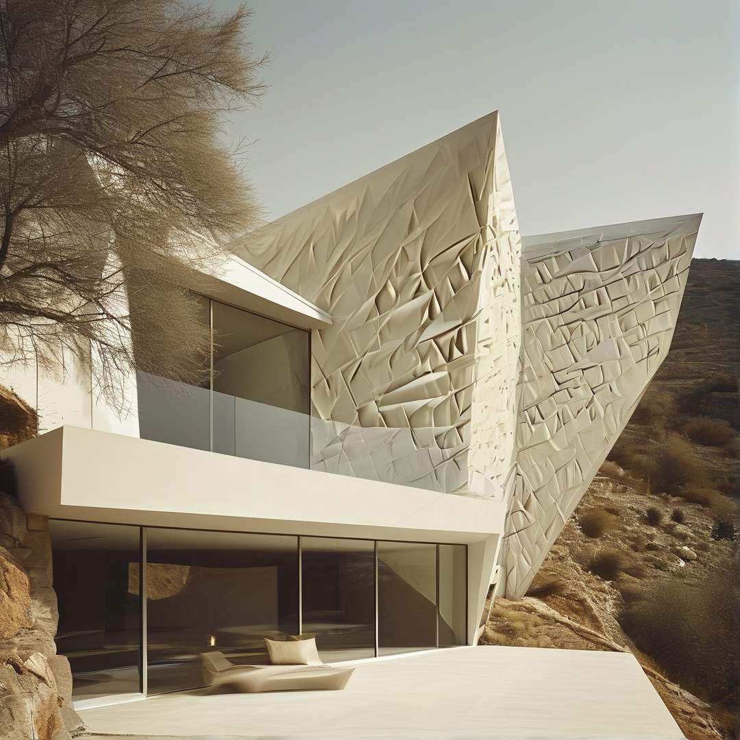 Futuristic Hillside Residence