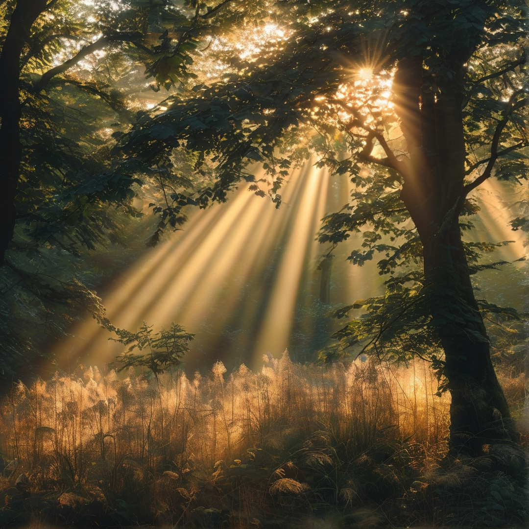 Woodland Golden Sunbeams