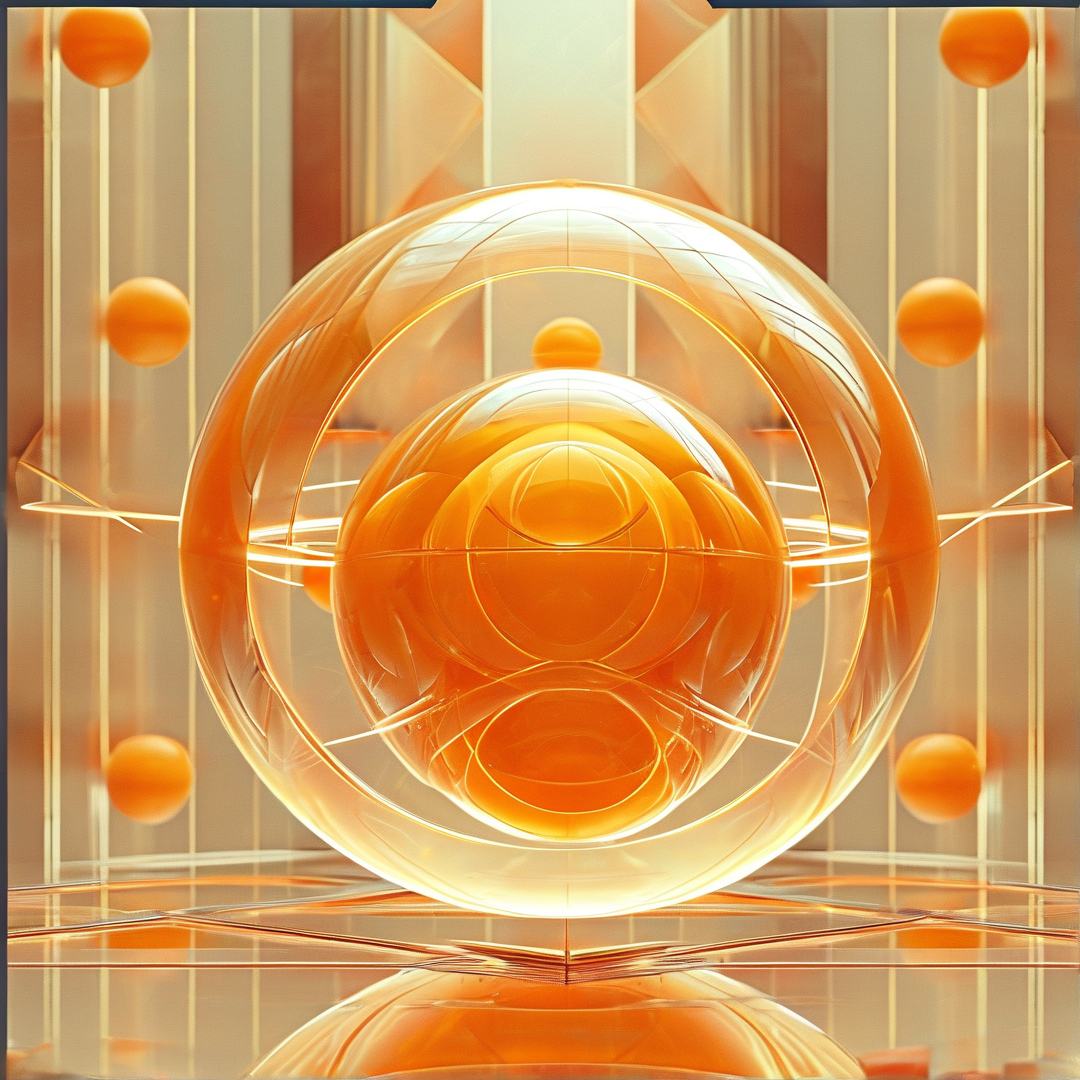 Glowing Futuristic Sphere