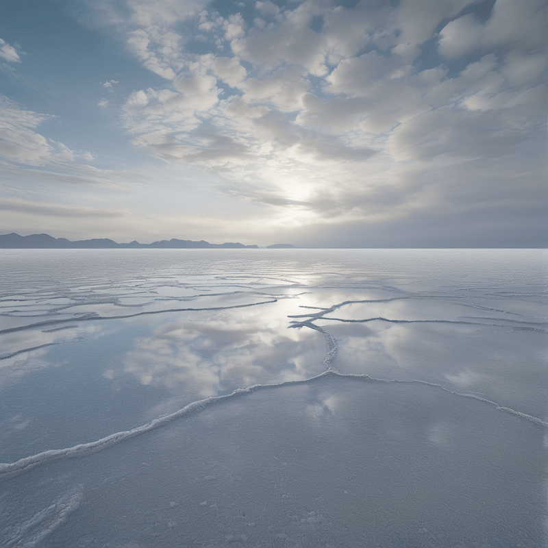 Salt Flat Sky Reflection