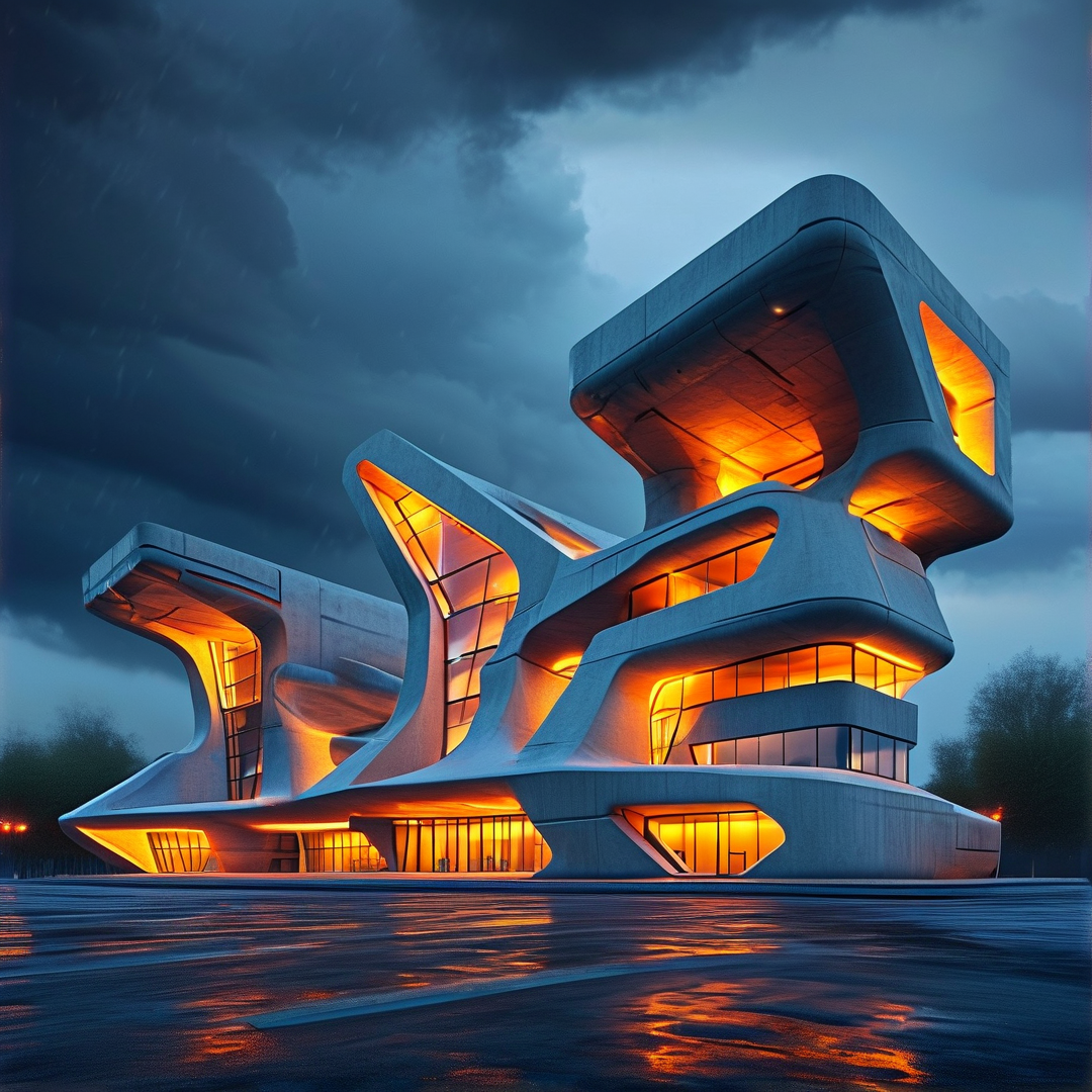 Futuristic Organic Building