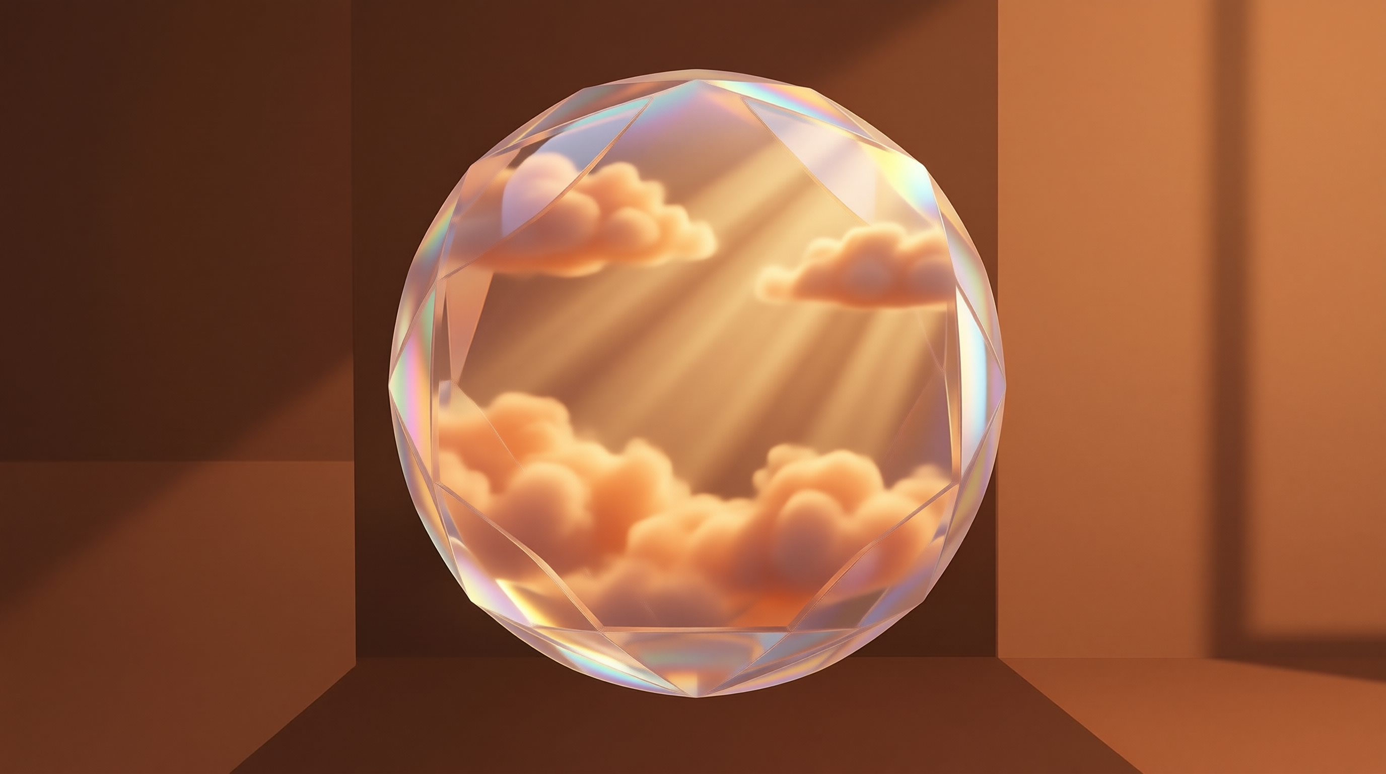 Surreal Crystal Sphere