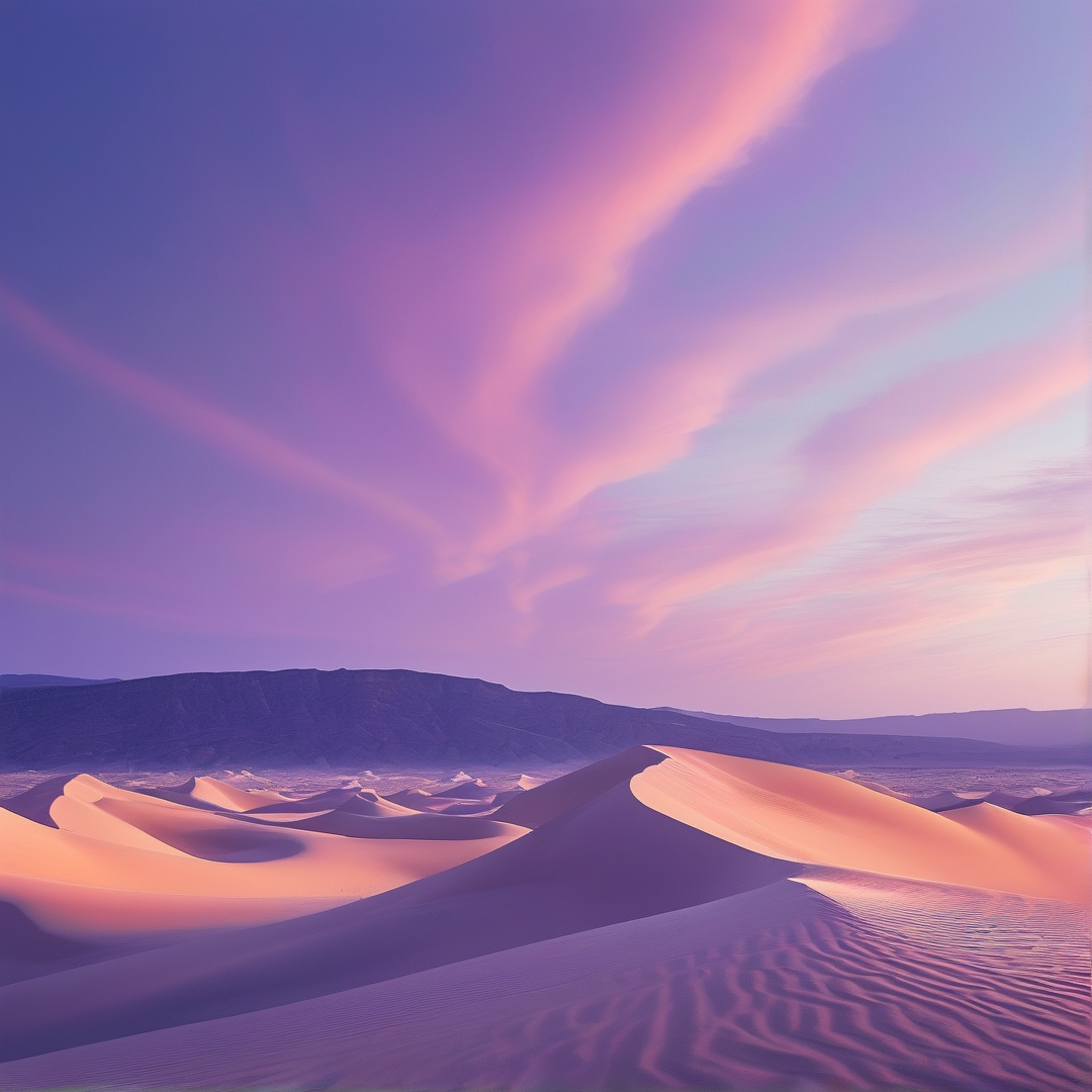 Pink Desert Dunes