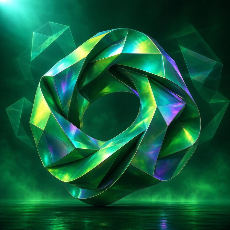 Iridescent Geometric Loop