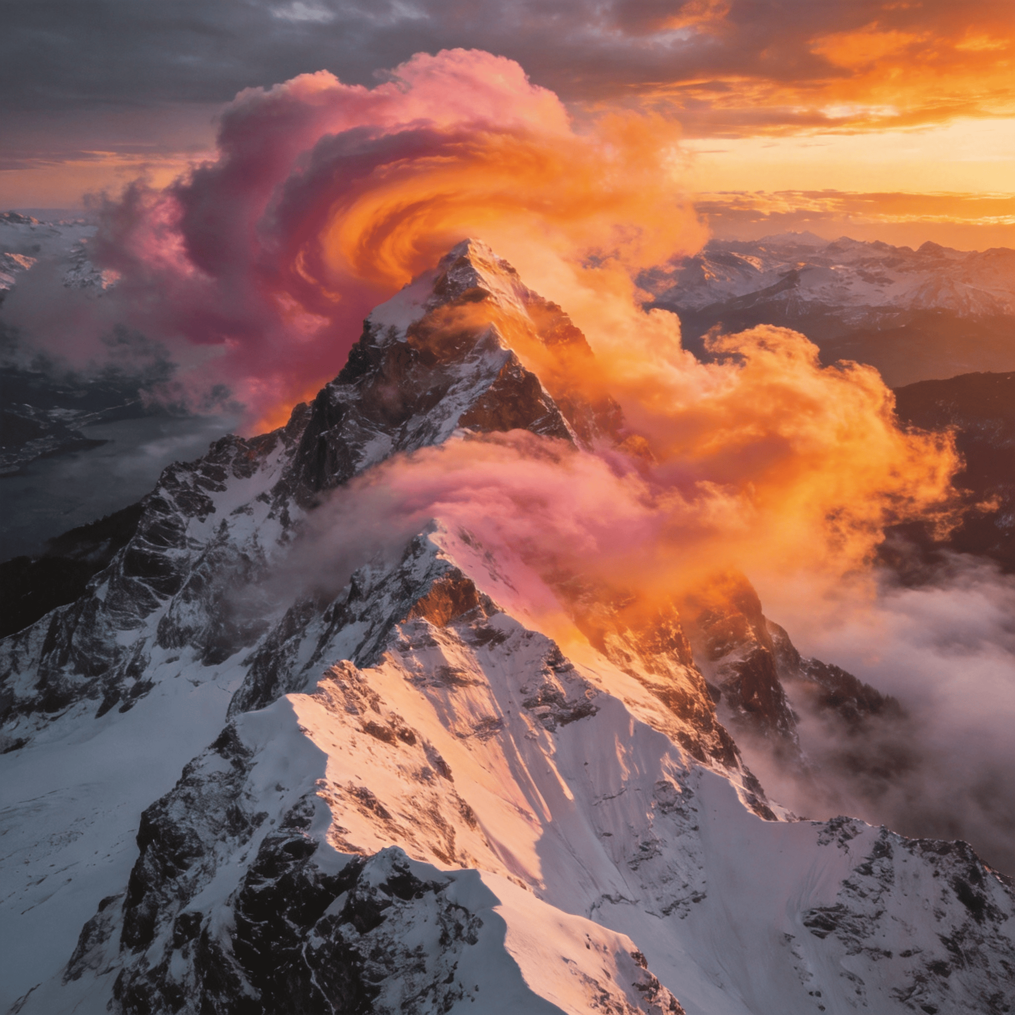 Majestic mountains Landscape