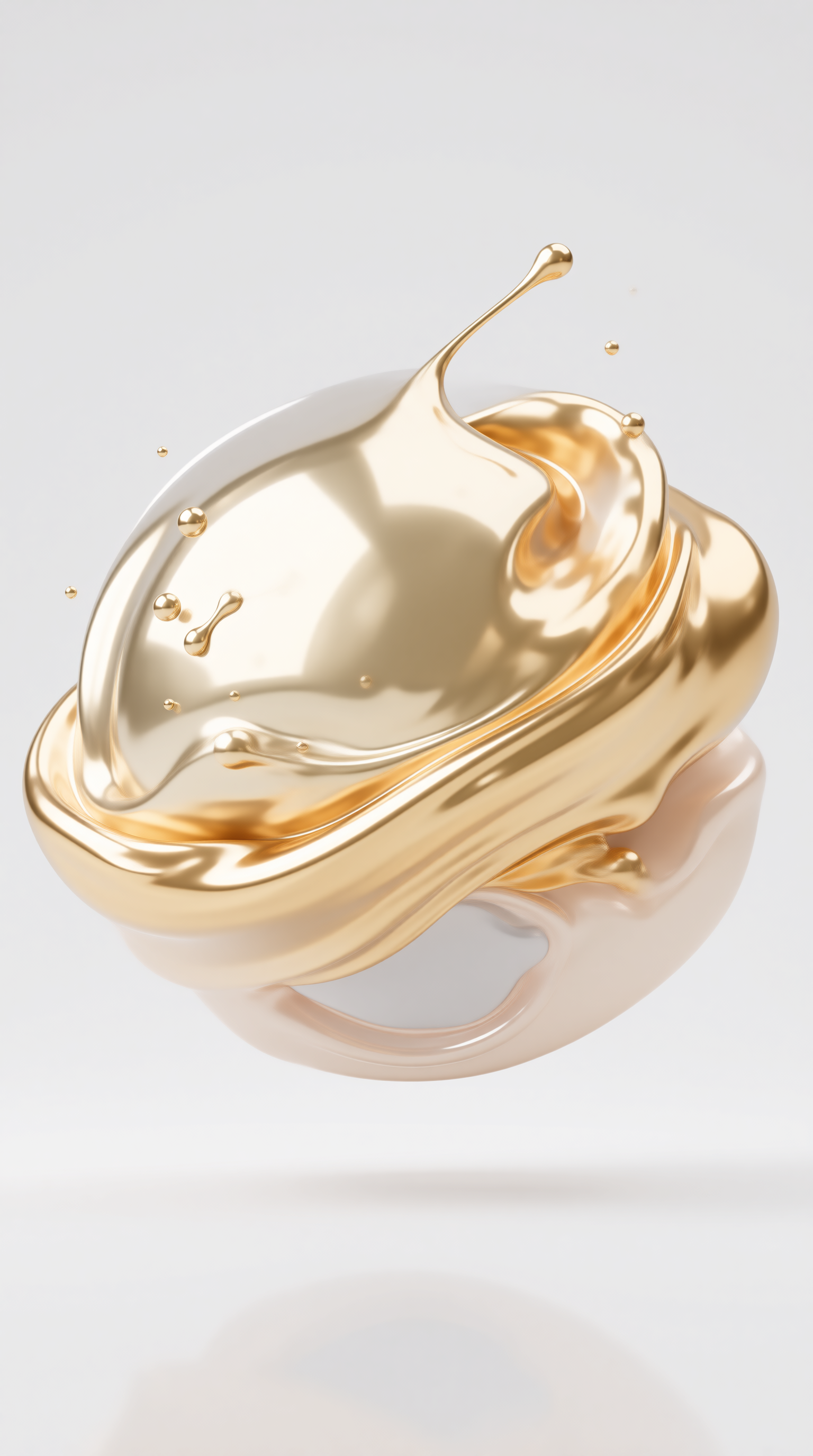 Molten Gold Splash — Glossy Studio Study