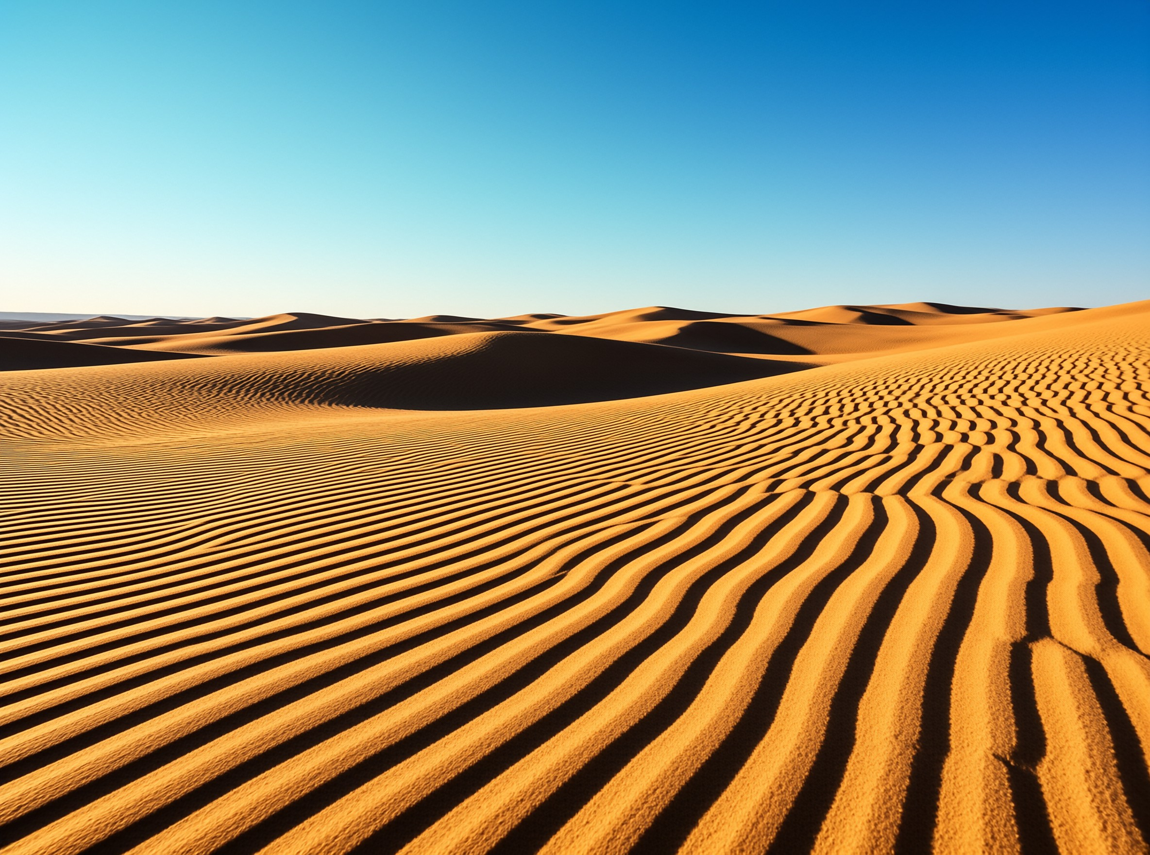 Golden Sand Dunes Landscape