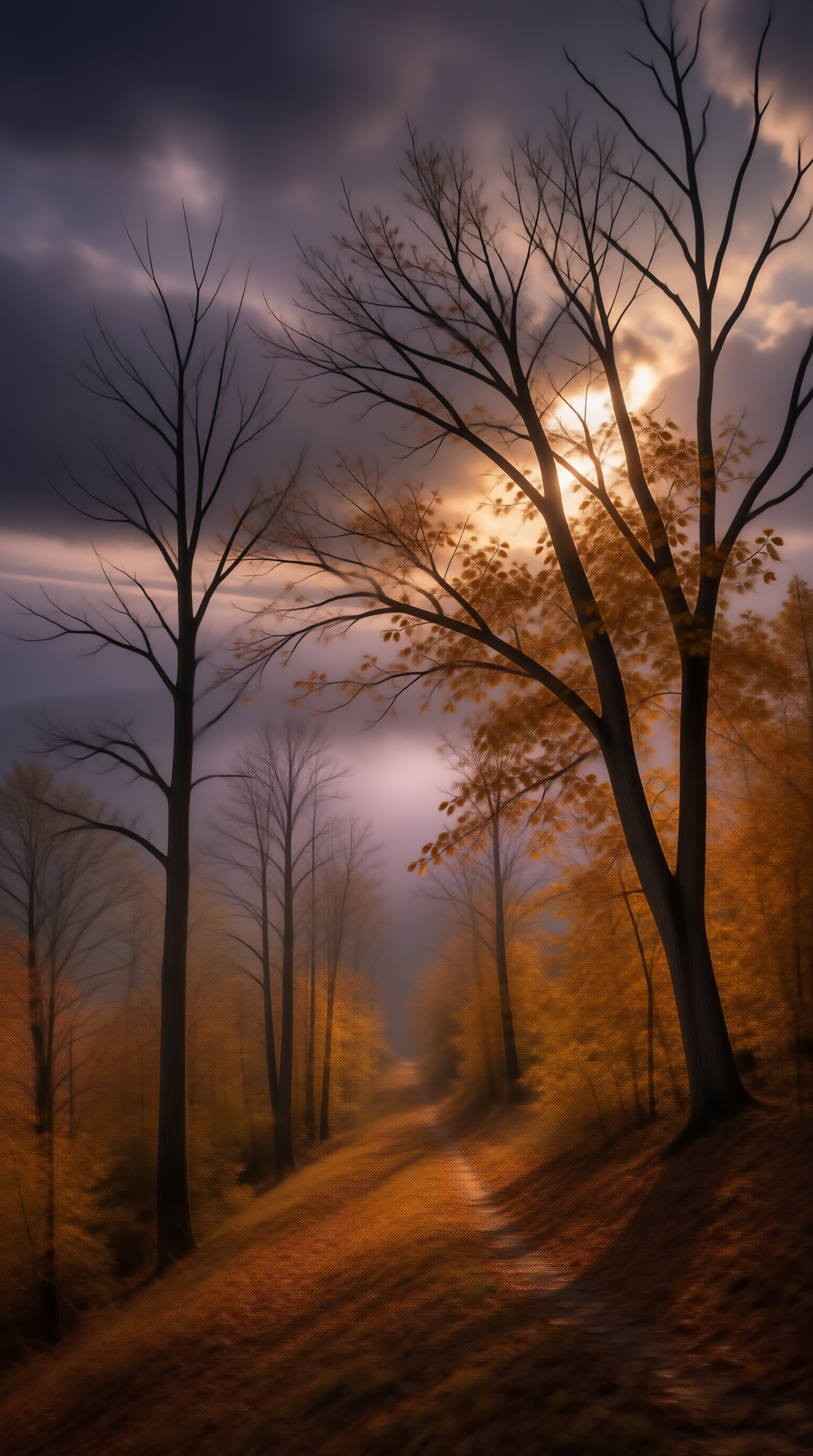 Sunlit Forest Path